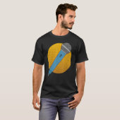 マイクシンガー音楽 Tシャツ (正面フル)