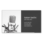 マイクシンガー マグネット名刺 (正面)