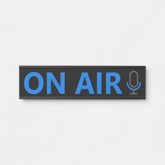 マイクシンボル、エアドア上の標識 サインプレート (正面)