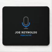 マイクシンボル、ポッドキャスター、ポッドキャスト マウスパッド (正面)