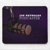 マイクスタイリッシュ、ポッドキャスター、ポッドキャスト マウスパッド (正面)