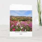 マイクハッピーバースデーカリフォルニアブドウ園 カード (裏面)