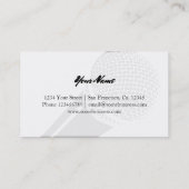 マイクビジネスカードテンプレートのロゴデザイン 名刺 (裏面)