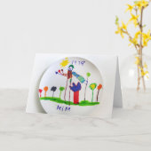 マイクプレート カード (黄色い花)