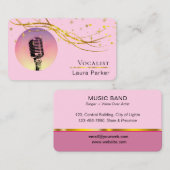 マイクミュージックボーカリストVoice Over Artist 名刺 (正面/裏面)