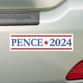 マイクモダン・ペンス2024米国大統領 バンパーステッカー (車上)