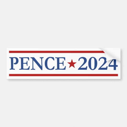 マイクモダン・ペンス2024米国大統領 バンパーステッカー (正面)