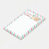 マイクリスマスウィッシュリス親愛トのサンタウォーター色 ポストイット (アングル)