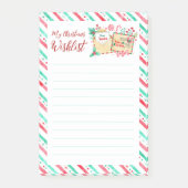 マイクリスマスウィッシュリス親愛トのサンタウォーター色 ポストイット (正面)