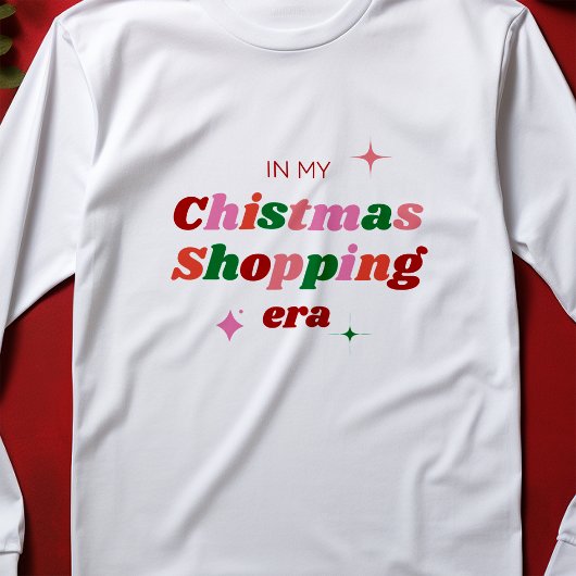 マイクリスマスショッピングエラおもしろいフェスティバルホリデー Tシャツ