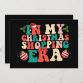 マイクリスマスショッピングエラグルービーホリデー 招待状 (正面/裏面)