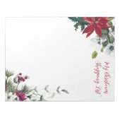 マイクリスマスショッピング一覧 ノートパッド (正面)