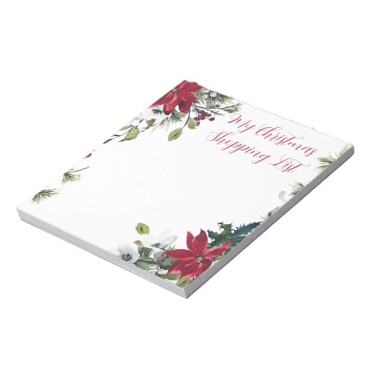 マイクリスマスショッピング一覧 ノートパッド (回転)