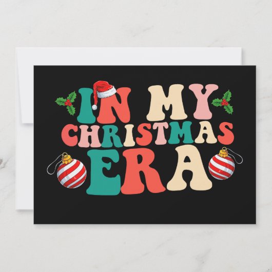 マイクリスマスシーズンにグルーヴィのホリデーシーズン 招待状 (正面)