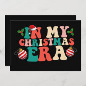 マイクリスマスシーズンにグルーヴィのホリデーシーズン 招待状 (正面/裏面)