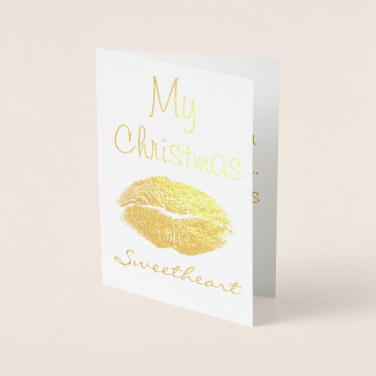 マイクリスマススイートハート 箔カード (正面)