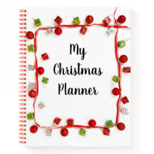 マイクリスマスプランナーモダン赤と白