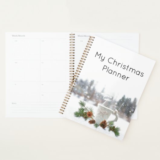 マイクリスマスプランナー雪の日のオーガナイザーモダン プランナー手帳 (ディスプレー)