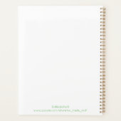 マイクリスマスプランナー雪の日のオーガナイザーモダン プランナー手帳 (裏面)