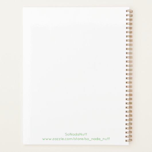 マイクリスマスプランナー雪の日のオーガナイザーモダン プランナー手帳 (裏面)