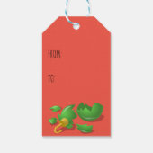 マイクリスマス子猫クリスマスプレゼントラベル ギフトタグ (裏面)