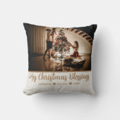 マイクリスマス恵みカスタムの写真と文字 クッション (正面)
