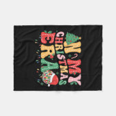 マイクリスマス時代クリスマスクリスマスホリデーPjs Wom フリースブランケット (正面(横))