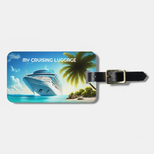 マイクルージングラゲージクルーズシップ ラゲッジタグ (正面横)