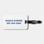 マイクルージングラゲージクルーズシップ ラゲッジタグ (裏面横)