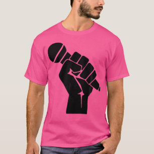 マイクレイズ – 旧学校ヒップホップマイクグラフィック Tシャツ