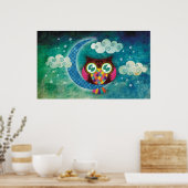 マイクレセントフクロウのポスター ポスター (キッチン)