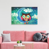 マイクレセントフクロウキャンバスプリント キャンバスプリント (インサイチュ (リビング))