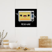 マイクロおもしろい波プンダークBG ポスター (キッチン)