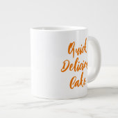 マイクロおもしろい波マグカップ(マグカップレシピの引用文ケーキ) ジャンボコーヒーマグカップ (正面右)