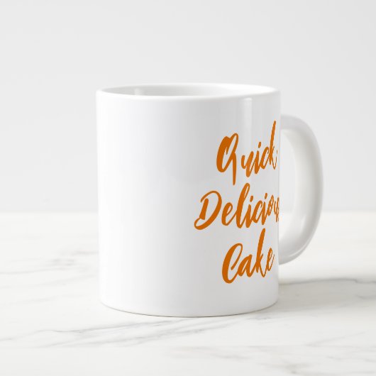 マイクロおもしろい波マグカップ(マグカップレシピの引用文ケーキ) ジャンボコーヒーマグカップ (正面右)