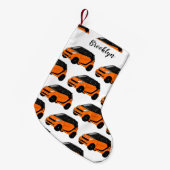 マイクロカー漫画イラストレーション スモールクリスマスストッキング (正面 (吊り時))