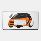 マイクロカー漫画イラストレーション デスクマット (キーボード&マウス)
