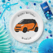 マイクロカー漫画イラストレーション ペーパープレート (パーティー)