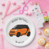 マイクロカー漫画イラストレーション ペーパープレート (パーティー)