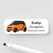 マイクロカー漫画イラストレーション 名札 (インサイチュ)