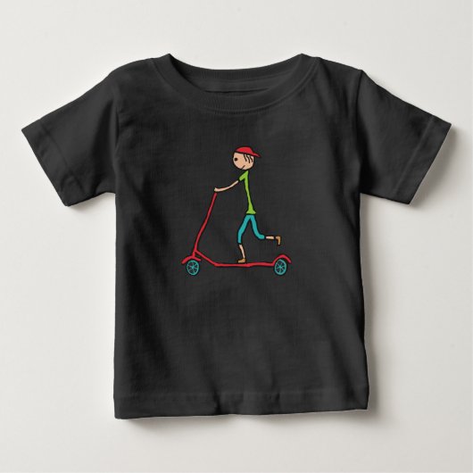 マイクロスクーター ベビーTシャツ (正面)
