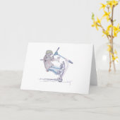 マイクロスクーター・ホエリー漫画のマイクロスクーター カード (黄色い花)