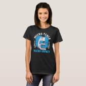 マイクロスケールマクロインパクト微生物微生物微生物微生物学 Tシャツ (正面フル)