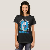 マイクロスケールマクロインパクト微生物微生物微生物微生物学 Tシャツ (正面フル)