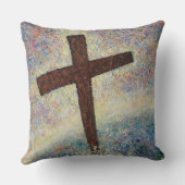 マイクロス(オリジナル油彩画) クッション (裏面)