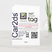 マイクロソフトのラベルの第2クリスマスカード シーズンカード (裏面)