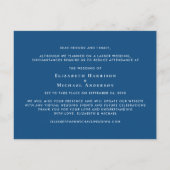 マイクロダウサイズドウェディングフォトブルー 案内ポストカード (裏面)