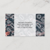 マイクロチップパターン | マザーボードテクノロジー 名刺 (裏面)