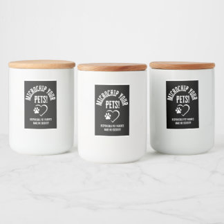 マイクロチップペットのワインボトルラベル フードラベル