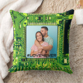 マイクロチップモダンのカッコいい絶え間ない写真に対する愛 クッション (ブランケット)